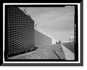 Historic Framed Print, Douglas Aircraft Company Long Beach Plant, Administration Building, 3855 Lakewood Boulevard, Long Beach, Los Angeles County, CA - 3,  17-7/8" x 21-7/8"
