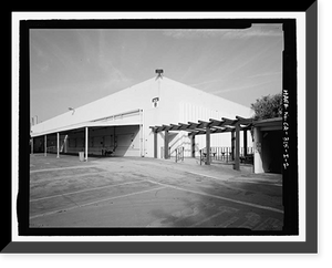 Historic Framed Print, Douglas Aircraft Company Long Beach Plant, Cafeteria, 3855 Lakewood Boulevard, Long Beach, Los Angeles County, CA - 2,  17-7/8" x 21-7/8"