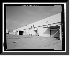 Historic Framed Print, Douglas Aircraft Company Long Beach Plant, Personnel Office Building, 3855 Lakewood Boulevard, Long Beach, Los Angeles County, CA - 2,  17-7/8" x 21-7/8"