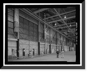 Historic Framed Print, Douglas Aircraft Company Long Beach Plant, Aircraft Final Assembly Building, 3855 Lakewood Boulevard, Long Beach, Los Angeles County, CA - 10,  17-7/8" x 21-7/8"