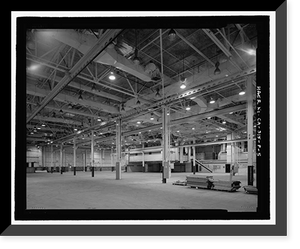 Historic Framed Print, Douglas Aircraft Company Long Beach Plant, Maintenance Shop, 3855 Lakewood Boulevard, Long Beach, Los Angeles County, CA - 5,  17-7/8" x 21-7/8"