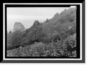 Historic Framed Print, Radar Station B-71, Coastal Drive, Klamath vicinity, Del Norte County, CA,  17-7/8" x 21-7/8"