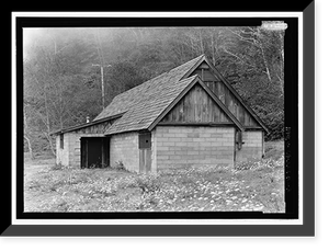 Historic Framed Print, Radar Station B-71, Operations Building, Coastal Drive, Klamath vicinity, Del Norte County, CA - 3,  17-7/8" x 21-7/8"