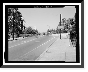 Historic Framed Print, First Street Bridge, Spanning Napa River at First Street between Soscol, Napa, Napa County, CA - 9,  17-7/8" x 21-7/8"