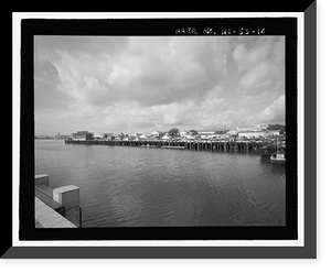 Historic Framed Print, U.S. Naval Base, Pearl Harbor, Waterfront Facilities, Various locations throughout base, Pearl Harbor, Honolulu County, HI - 10,  17-7/8" x 21-7/8"