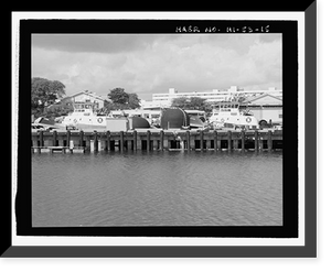 Historic Framed Print, U.S. Naval Base, Pearl Harbor, Waterfront Facilities, Various locations throughout base, Pearl Harbor, Honolulu County, HI - 15,  17-7/8" x 21-7/8"