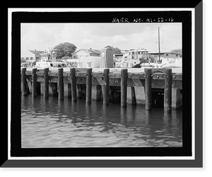 Historic Framed Print, U.S. Naval Base, Pearl Harbor, Waterfront Facilities, Various locations throughout base, Pearl Harbor, Honolulu County, HI - 16,  17-7/8" x 21-7/8"