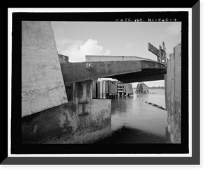 Historic Framed Print, U.S. Naval Base, Pearl Harbor, Ferry Landing Type, Halawa Landing on Ford Island, Pearl Harbor, Honolulu County, HI - 4,  17-7/8" x 21-7/8"