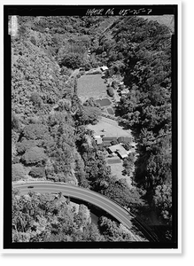 Historic Framed Print, Hana Belt Road, Between Haiku and Kaipahulu, Hana vicinity, Maui County, HI - 7,  17-7/8" x 21-7/8"