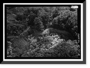 Historic Framed Print, Hana Belt Road, Between Haiku and Kaipahulu, Hana vicinity, Maui County, HI - 16,  17-7/8" x 21-7/8"