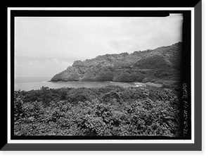Historic Framed Print, Hana Belt Road, Between Haiku and Kaipahulu, Hana vicinity, Maui County, HI - 72,  17-7/8" x 21-7/8"