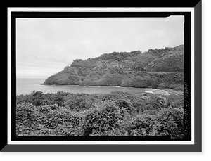 Historic Framed Print, Hana Belt Road, Between Haiku and Kaipahulu, Hana vicinity, Maui County, HI - 73,  17-7/8" x 21-7/8"