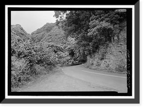 Historic Framed Print, Hana Belt Road, Between Haiku and Kaipahulu, Hana vicinity, Maui County, HI - 75,  17-7/8" x 21-7/8"