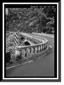 Historic Framed Print, Hana Belt Road, Between Haiku and Kaipahulu, Hana vicinity, Maui County, HI - 79,  17-7/8" x 21-7/8"
