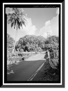 Historic Framed Print, Hana Belt Road, Between Haiku and Kaipahulu, Hana vicinity, Maui County, HI - 106,  17-7/8" x 21-7/8"