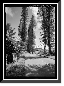 Historic Framed Print, Hana Belt Road, Between Haiku and Kaipahulu, Hana vicinity, Maui County, HI - 116,  17-7/8" x 21-7/8"