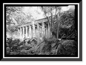Historic Framed Print, Hana Belt Road, Between Haiku and Kaipahulu, Hana vicinity, Maui County, HI - 146,  17-7/8" x 21-7/8"