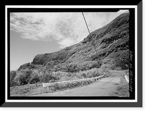 Historic Framed Print, Hana Belt Road, Between Haiku and Kaipahulu, Hana vicinity, Maui County, HI - 149,  17-7/8" x 21-7/8"