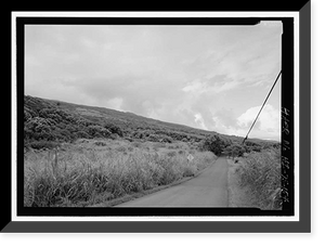 Historic Framed Print, Hana Belt Road, Between Haiku and Kaipahulu, Hana vicinity, Maui County, HI - 154,  17-7/8" x 21-7/8"