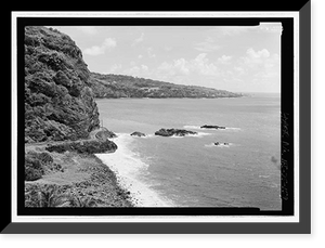 Historic Framed Print, Hana Belt Road, Between Haiku and Kaipahulu, Hana vicinity, Maui County, HI - 159,  17-7/8" x 21-7/8"