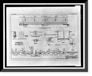 Historic Framed Print, St. Lucie Canal, St. Lucie Lock No. 1, St. Lucie, Cross State Canal, Okeechobee Intracoas, Stuart vicinity, Martin County, FL - 5,  17-7/8" x 21-7/8"