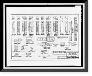 Historic Framed Print, St. Lucie Canal, St. Lucie Lock No. 1, St. Lucie, Cross State Canal, Okeechobee Intracoas, Stuart vicinity, Martin County, FL - 8,  17-7/8" x 21-7/8"