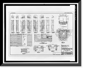 Historic Framed Print, St. Lucie Canal, St. Lucie Lock No. 1, St. Lucie, Cross State Canal, Okeechobee Intracoas, Stuart vicinity, Martin County, FL - 9,  17-7/8" x 21-7/8"