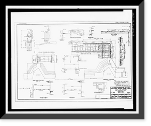 Historic Framed Print, St. Lucie Canal, St. Lucie Lock No. 1, St. Lucie, Cross State Canal, Okeechobee Intracoas, Stuart vicinity, Martin County, FL - 28,  17-7/8" x 21-7/8"