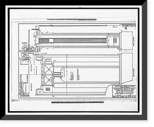 Historic Framed Print, Tallulah Falls Bridge, Spanning Tallulah Falls River on U.S. Highway 23/S, Tallulah Falls, Habersham County, GA - 7,  17-7/8" x 21-7/8"