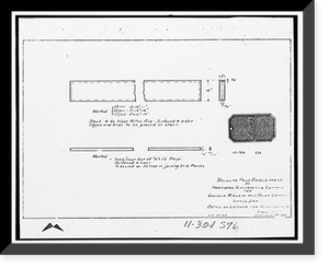 Historic Framed Print, Tallulah Falls Dam, Spanning Tallulah Falls River on U.S. Highway 23/S, Tallulah Falls, Habersham County, GA - 15,  17-7/8" x 21-7/8"