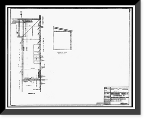 Historic Framed Print, U.S. Naval Air Station, Captain's Quarters, Q-8 North Avenue, Pensacola, Escambia County, FL - 3,  17-7/8" x 21-7/8"