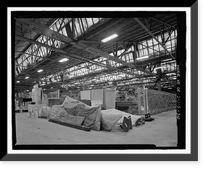 Historic Framed Print, NASA Industrial Plant, Manufacturing & Assembly Plant, 12214 Lakewood Boulevard, Downey, Los Angeles County, CA - 36,  17-7/8" x 21-7/8"