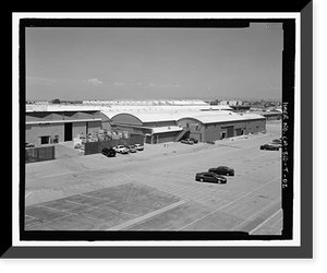 Historic Framed Print, NASA Industrial Plant, Manufacturing & Testing Facility, 12214 Lakewood Boulevard, Downey, Los Angeles County, CA - 2,  17-7/8" x 21-7/8"