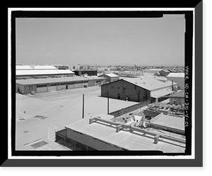 Historic Framed Print, NASA Industrial Plant, Material Conservation & Storage Facility, 12214 Lakewood Boulevard, Downey, Los Angeles County, CA,  17-7/8" x 21-7/8"