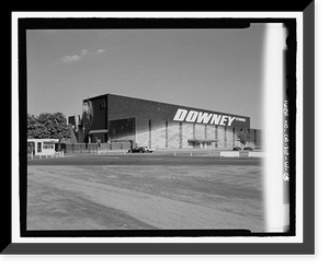 Historic Framed Print, NASA Industrial Plant, Systems Integration & Checkout Facility, 12214 Lakewood Boulevard, Downey, Los Angeles County, CA - 5,  17-7/8" x 21-7/8"