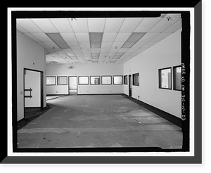 Historic Framed Print, NASA Industrial Plant, Systems Integration & Checkout Facility, 12214 Lakewood Boulevard, Downey, Los Angeles County, CA - 23,  17-7/8" x 21-7/8"