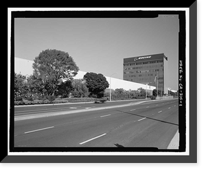 Historic Framed Print, Douglas Aircraft Company Long Beach Plant, 3855 Lakewood Boulevard, Long Beach, Los Angeles County, CA,  17-7/8" x 21-7/8"
