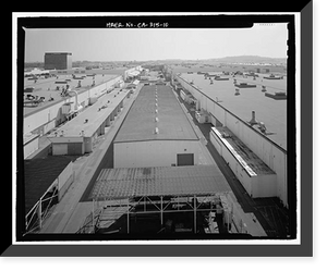 Historic Framed Print, Douglas Aircraft Company Long Beach Plant, 3855 Lakewood Boulevard, Long Beach, Los Angeles County, CA - 10,  17-7/8" x 21-7/8"