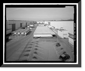 Historic Framed Print, Douglas Aircraft Company Long Beach Plant, 3855 Lakewood Boulevard, Long Beach, Los Angeles County, CA - 12,  17-7/8" x 21-7/8"