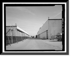 Historic Framed Print, Douglas Aircraft Company Long Beach Plant, 3855 Lakewood Boulevard, Long Beach, Los Angeles County, CA - 17,  17-7/8" x 21-7/8"