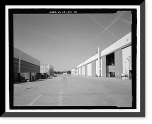 Historic Framed Print, Douglas Aircraft Company Long Beach Plant, 3855 Lakewood Boulevard, Long Beach, Los Angeles County, CA - 19,  17-7/8" x 21-7/8"