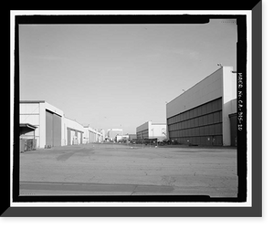Historic Framed Print, Douglas Aircraft Company Long Beach Plant, 3855 Lakewood Boulevard, Long Beach, Los Angeles County, CA - 20,  17-7/8" x 21-7/8"