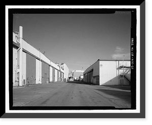 Historic Framed Print, Douglas Aircraft Company Long Beach Plant, 3855 Lakewood Boulevard, Long Beach, Los Angeles County, CA - 21,  17-7/8" x 21-7/8"