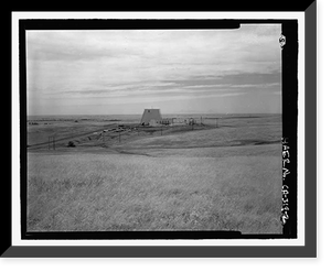 Historic Framed Print, Beale Air Force Base, Perimeter Acquisition Vehicle Entry Phased-Array Warning System, End of Spencer Paul Road, north of Warren Shingle, Marysville vicinity, Yuba County, CA - 2,  17-7/8" x 21-7/8"