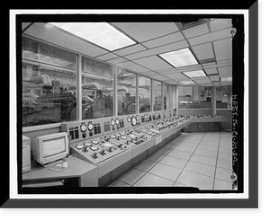 Historic Framed Print, Beale Air Force Base, Perimeter Acquisition Vehicle Entry Phased-Array Warning System, Power Plant, End of Spencer Paul Road, north of Warren Shingle, Marysville vicinity, Yuba County, CA - 2,  17-7/8" x 21-7/8"