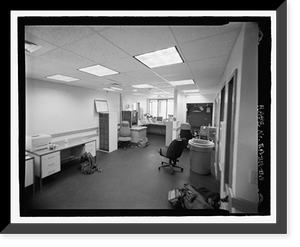 Historic Framed Print, Beale Air Force Base, Perimeter Acquisition Vehicle Entry Phased-Array Warning System, Gate House, End of Spencer Paul Road, north of Warren Shingle, Marysville vicinity, Yuba County, CA - 3,  17-7/8" x 21-7/8"