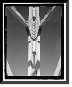 Historic Framed Print, Naval Ordnance Test Station Inyokern, Randsburg Wash Facility Target Test Towers, Tower Road, China Lake vicinity, Kern County, CA - 11,  17-7/8" x 21-7/8"