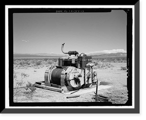 Historic Framed Print, Naval Ordnance Test Station Inyokern, Randsburg Wash Facility Target Test Towers, Tower Road, China Lake vicinity, Kern County, CA - 13,  17-7/8" x 21-7/8"