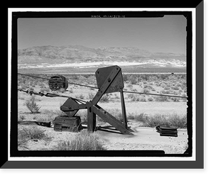 Historic Framed Print, Naval Ordnance Test Station Inyokern, Randsburg Wash Facility Target Test Towers, Tower Road, China Lake vicinity, Kern County, CA - 14,  17-7/8" x 21-7/8"