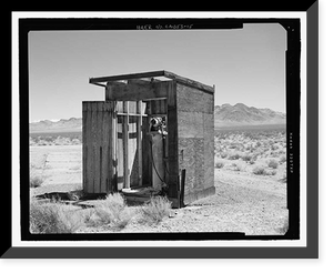 Historic Framed Print, Naval Ordnance Test Station Inyokern, Randsburg Wash Facility Target Test Towers, Tower Road, China Lake vicinity, Kern County, CA - 15,  17-7/8" x 21-7/8"